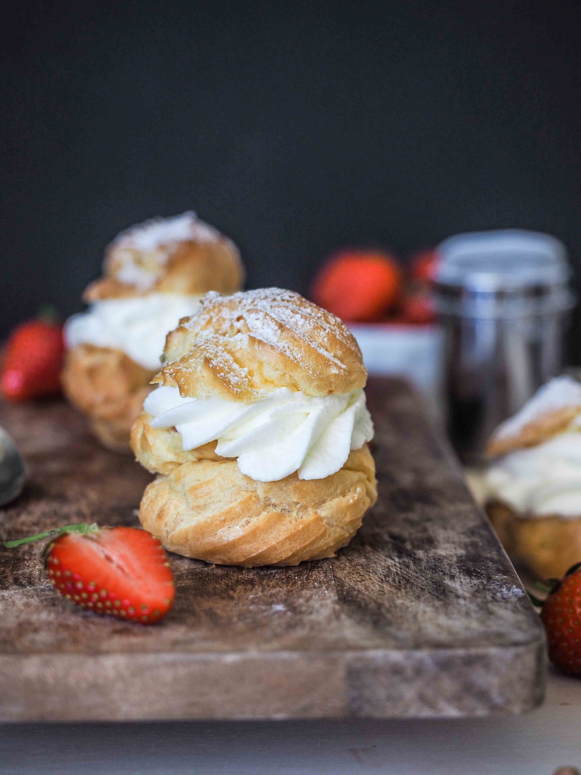 Rezept I Windbeutel mit Erdbeeren